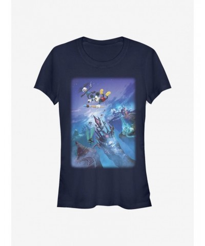 Disney Epic Mickey Flying By Poster Girls T-Shirt $7.72 T-Shirts