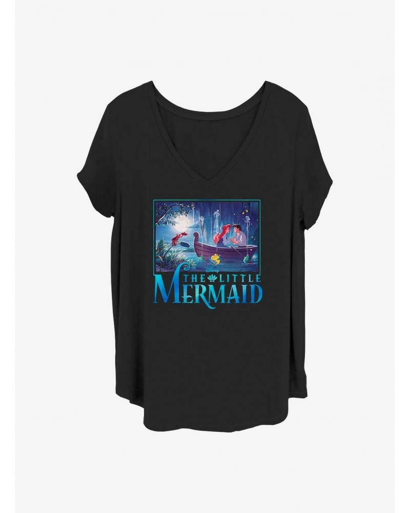 Disney The Little Mermaid Kiss The Girl Girls T-Shirt Plus Size $8.96 T-Shirts