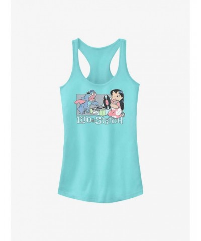 Disney Lilo & Stitch Duo Records Girls Tank $9.71 Tanks