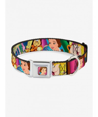 Disney Beauty And The Beast Be Our Guest Scenes Seatbelt Buckle Dog Collar $9.21 Pet Collars