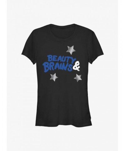 Disney Descendants Beauty And Brains Crown Girls T-Shirt $8.72 T-Shirts