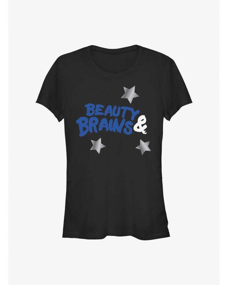 Disney Descendants Beauty And Brains Crown Girls T-Shirt $8.72 T-Shirts