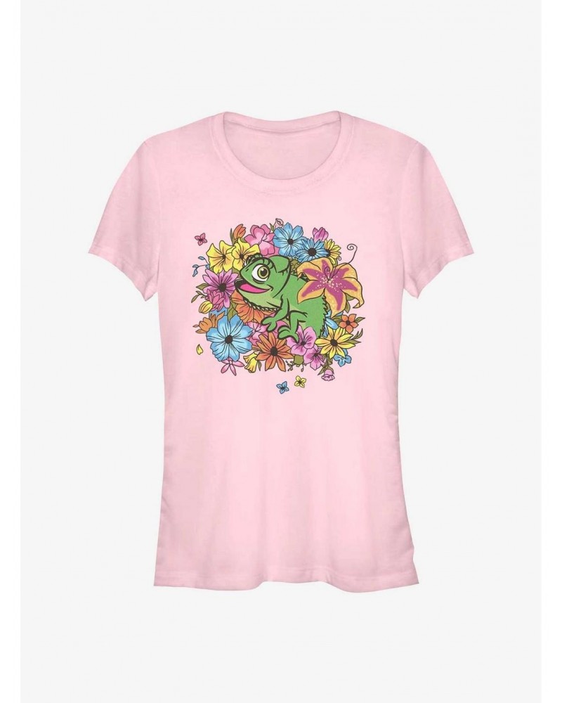 Disney Tangled Floral Pascal Girls T-Shirt $8.96 T-Shirts