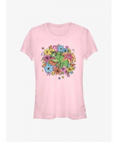 Disney Tangled Floral Pascal Girls T-Shirt $8.96 T-Shirts