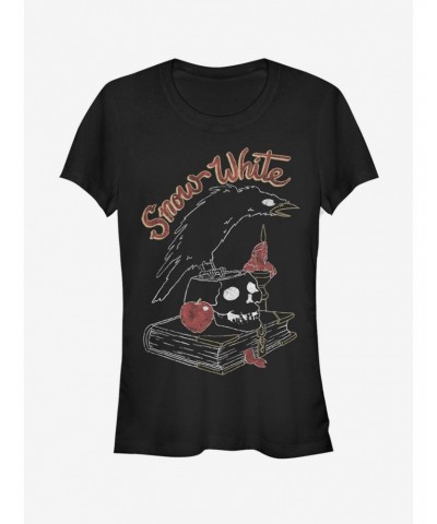 Disney Snow White And The Seven Dwarfs Evil Queen's Pet Raven Girls T-Shirt $12.45 T-Shirts