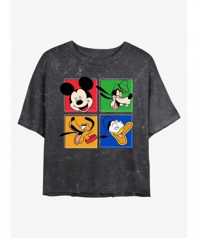 Disney Mickey Mouse Mickey and Friends Mineral Wash Crop Girls T-Shirt $12.43 T-Shirts