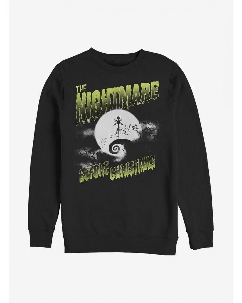 Disney The Nightmare Before Christmas Spooky Nightmare Crew Sweatshirt $17.34 Sweatshirts