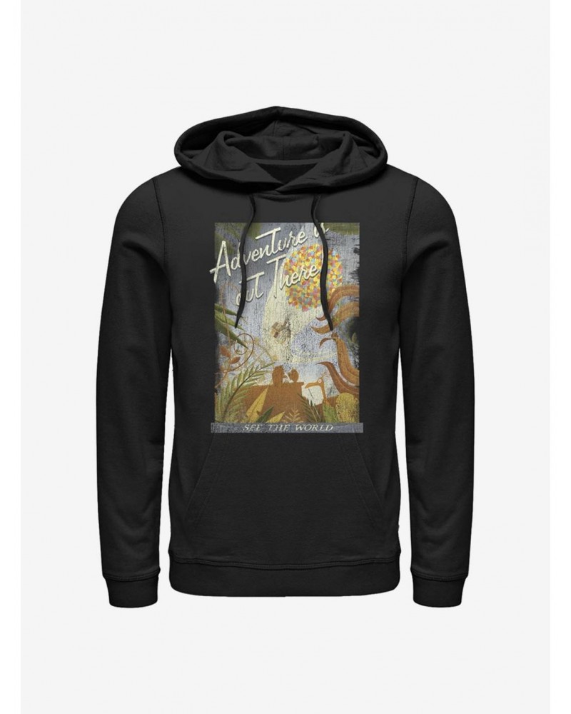 Disney Pixar Up Travel Poster Hoodie $13.47 Hoodies