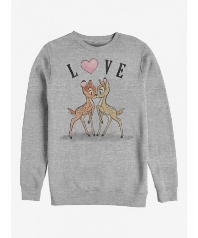 Disney Bambi Love Crew Sweatshirt $16.97 Sweatshirts