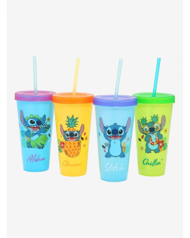 Disney Lilo & Stitch Color-Changing Acrylic Travel Cup Set $7.56 Cup Set