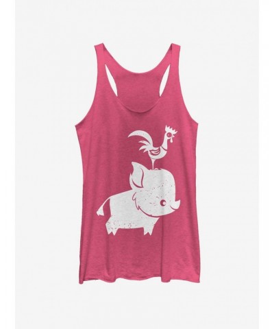 Disney Moana Pua And Hei Hei Girls Tank $10.36 Tanks