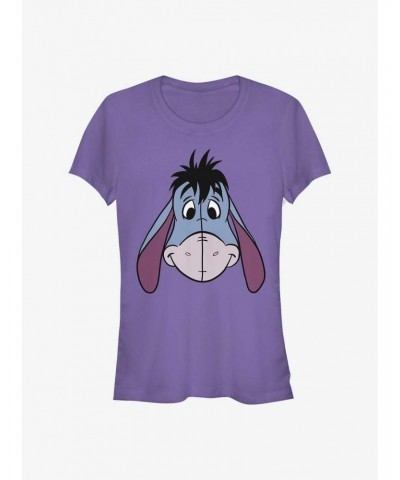 Disney Winnie The Pooh Big Face Eeyore Girls T-Shirt $9.71 T-Shirts