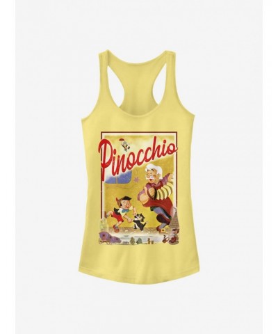 Disney Pinocchio Storybook Poster Girls Tank $10.46 Tanks