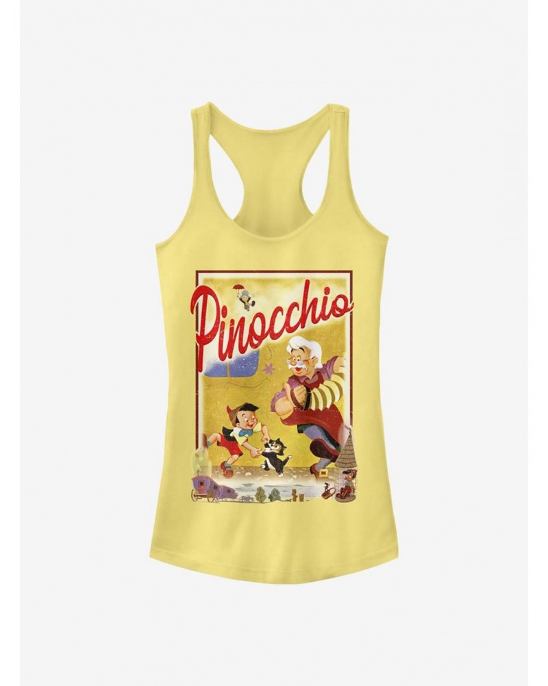 Disney Pinocchio Storybook Poster Girls Tank $10.46 Tanks