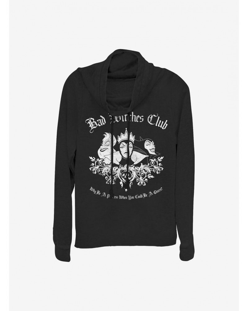 Disney Villains Bad Witch Club Cowlneck Long-Sleeve Girls Top $20.65 Tops