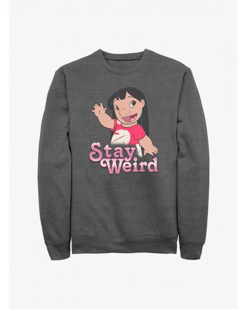 Disney Lilo & Stitch Stay Weird Lilo Sweatshirt $12.55 Sweatshirts