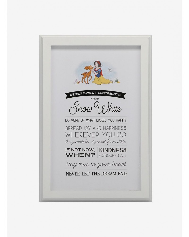 Disney Snow White Lessons Framed Wood Décor $16.97 Décor