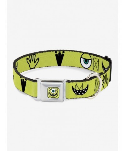 Disney Pixar Monsters, Inc. Mike Icons Seatbelt Buckle Dog Collar $6.87 Pet Collars