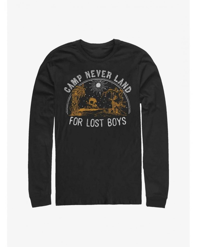 Disney Peter Pan Camp Neverland For Lost Boys Long-Sleeve T-Shirt $16.12 T-Shirts