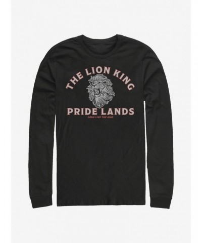 Disney The Lion King 2019 Minimal Lion King Back Long-Sleeve T-Shirt $15.13 T-Shirts