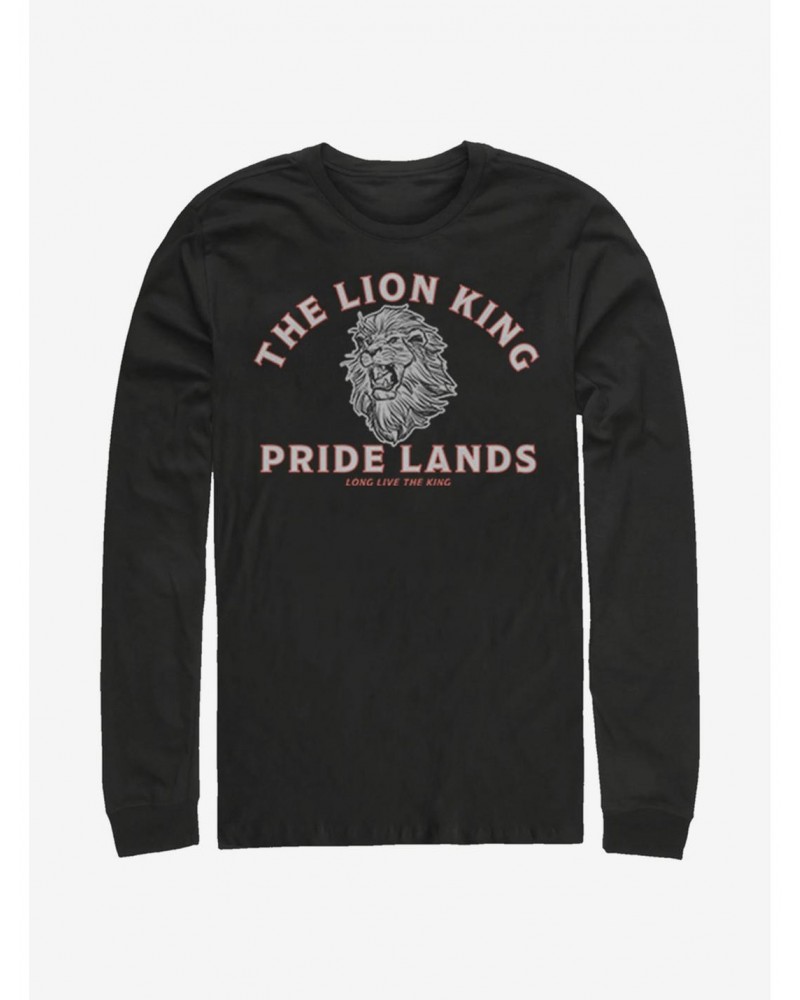 Disney The Lion King 2019 Minimal Lion King Back Long-Sleeve T-Shirt $15.13 T-Shirts