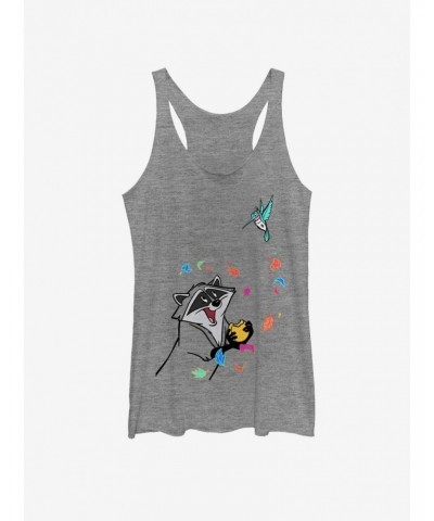 Disney Pocahontas Meeko and Flit Girls Tank $7.77 Tanks