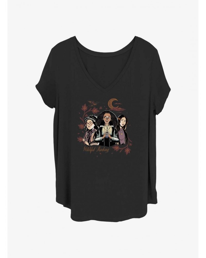 Disney Hocus Pocus 2 Witchful Thinking Girls T-Shirt Plus Size $11.27 T-Shirts