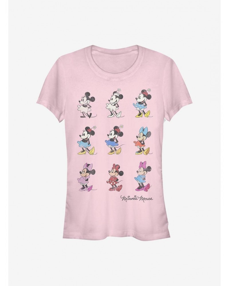 Disney Minnie Mouse Minnie Evolution Girls T-Shirt $7.97 T-Shirts