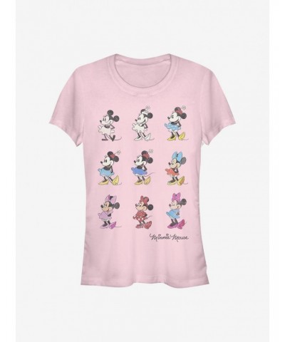 Disney Minnie Mouse Minnie Evolution Girls T-Shirt $7.97 T-Shirts