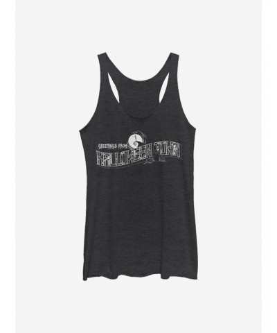 Disney The Nightmare Before Christmas Greetings Halloween Town Girls Tank $8.81 Tanks