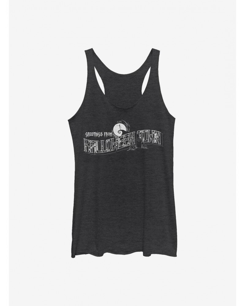 Disney The Nightmare Before Christmas Greetings Halloween Town Girls Tank $8.81 Tanks