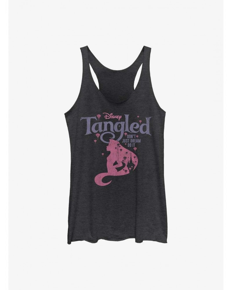 Disney Tangled Dont Just Dream Do It Girls Raw Edge Tank $10.88 Tanks