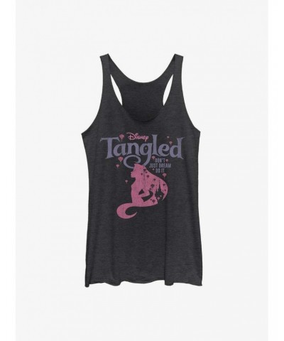 Disney Tangled Dont Just Dream Do It Girls Raw Edge Tank $10.88 Tanks