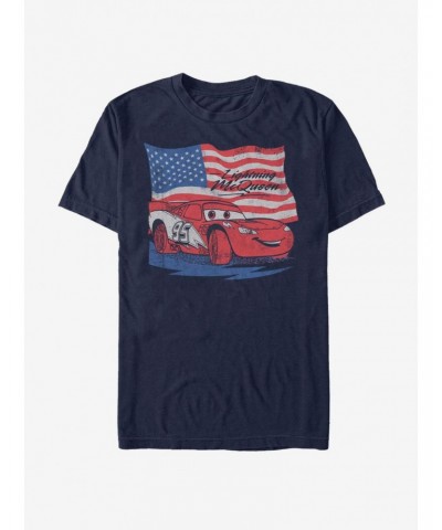 Disney Pixar Cars Lightning Flag T-Shirt $8.60 T-Shirts