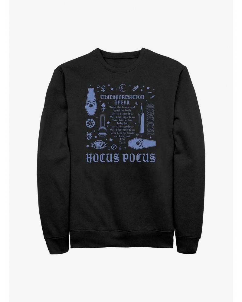 Disney Hocus Pocus Transformation Spell Sweatshirt $13.28 Sweatshirts