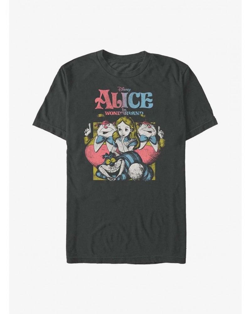 Disney Alice in Wonderland Vintage Alice T-Shirt - Charcoal Size XS ...