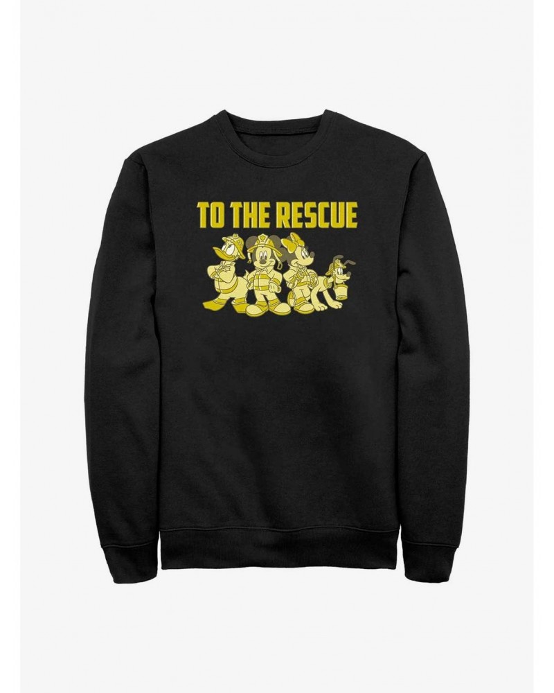 Disney Mickey Mouse Thanks Firefighters Sweatshirt $12.18 Sweatshirts