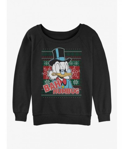 Disney DuckTales Bah Humbug Scrooge Girls Slouchy Sweatshirt $18.08 Sweatshirts