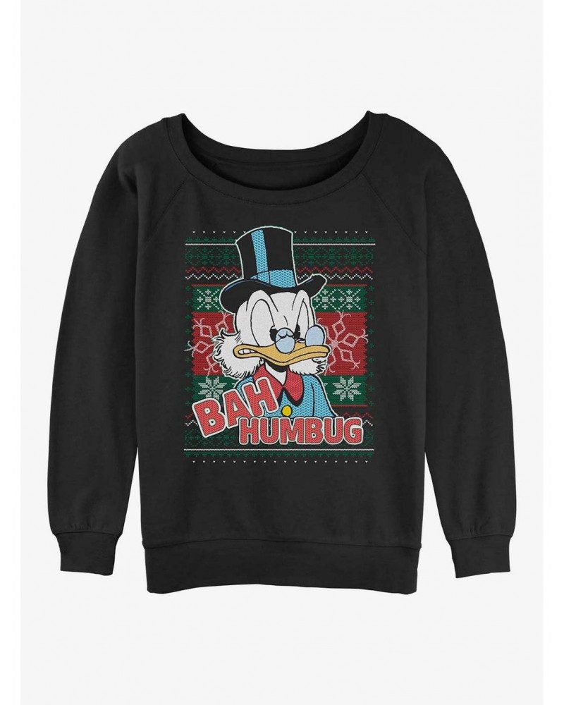 Disney DuckTales Bah Humbug Scrooge Girls Slouchy Sweatshirt $18.08 Sweatshirts