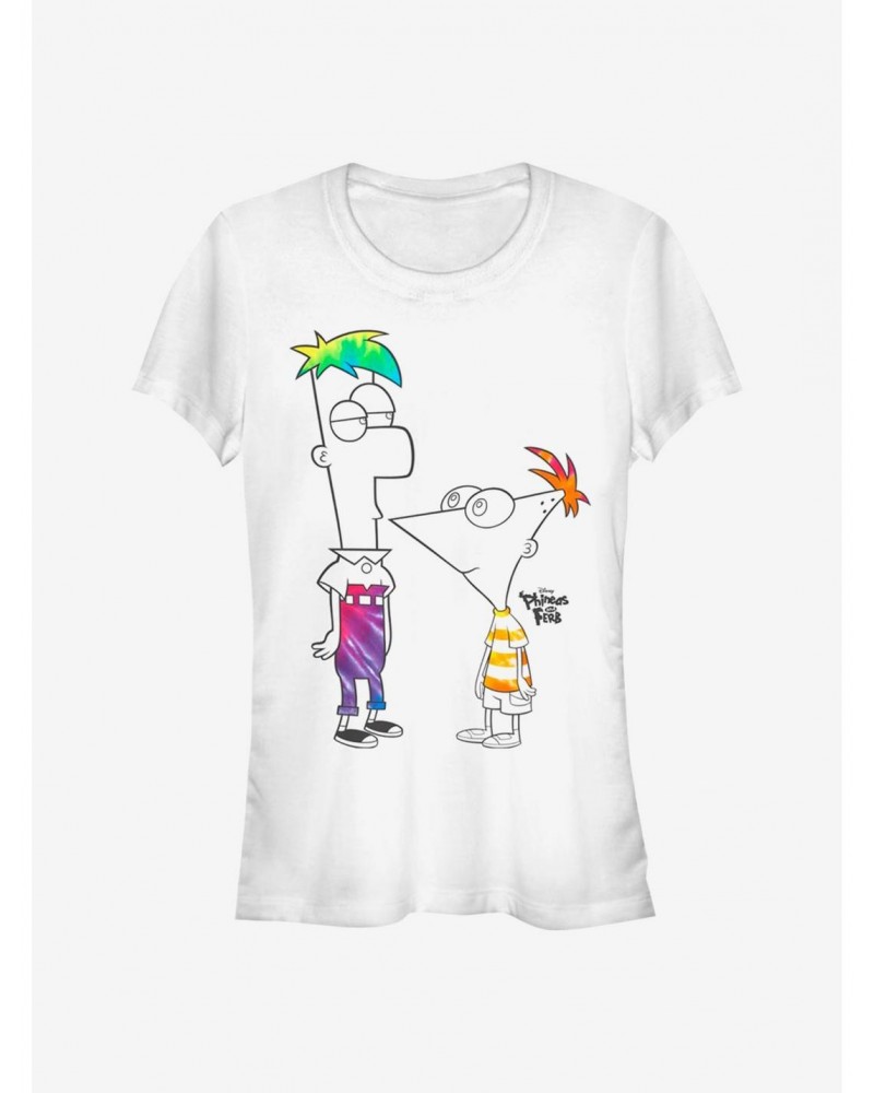 Disney Phineas And Ferb Boys Of Tie Dye Girls T-Shirt $11.21 T-Shirts