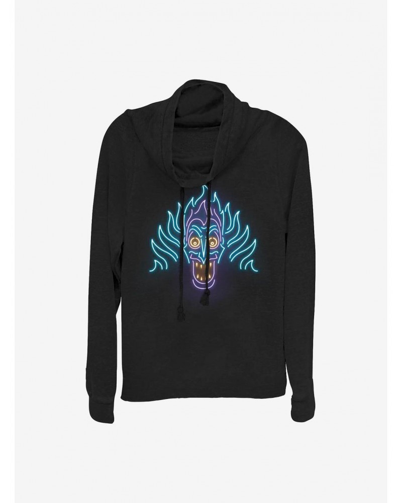 Disney Villains Neon Hades Cowlneck Long-Sleeve Girls Top $14.37 Tops