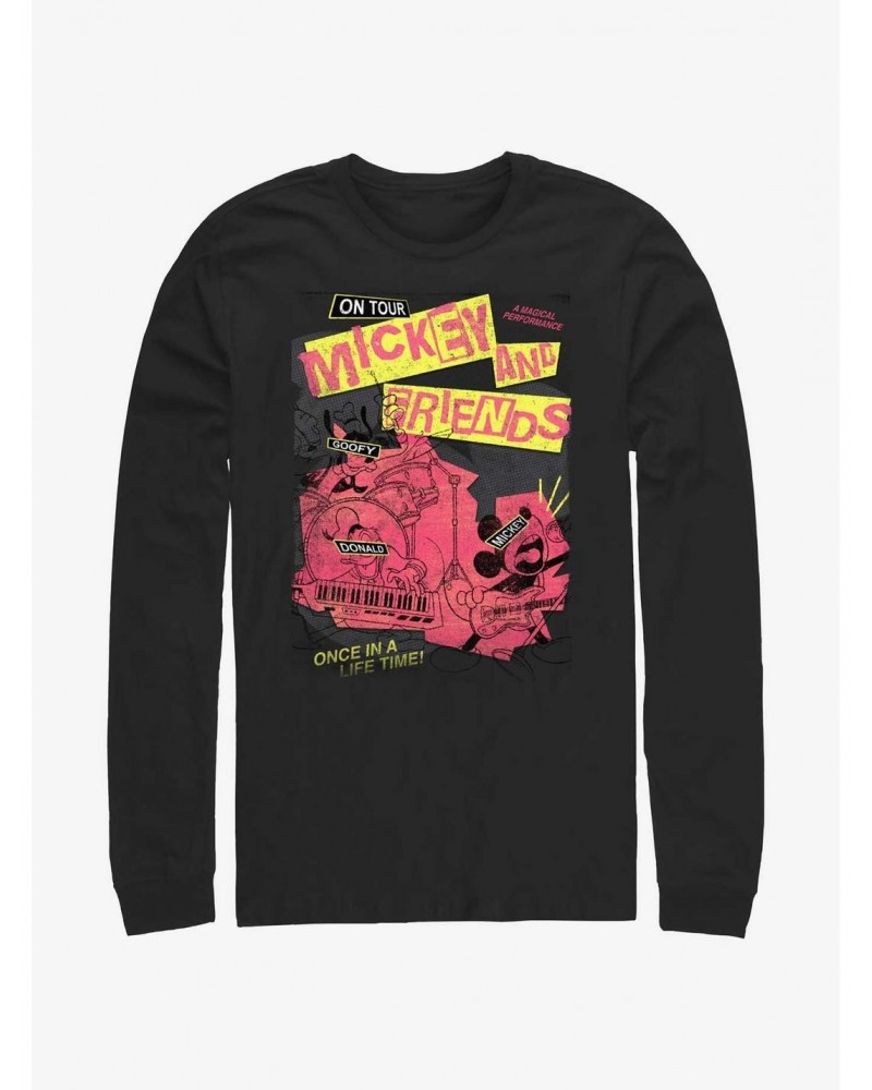 Disney Mickey Mouse Punk Rock Mickey Tour Long-Sleeve T-Shirt $15.46 T-Shirts