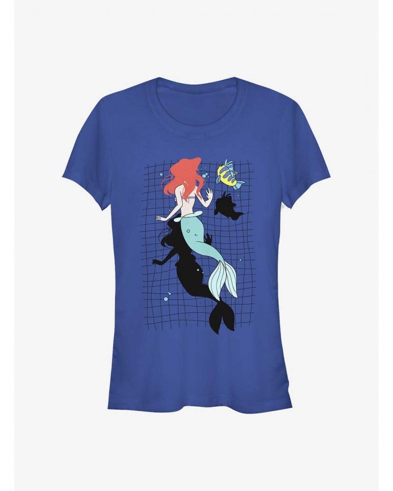 Disney The Little Mermaid Swim With Friends Girls T-Shirt $10.96 T-Shirts