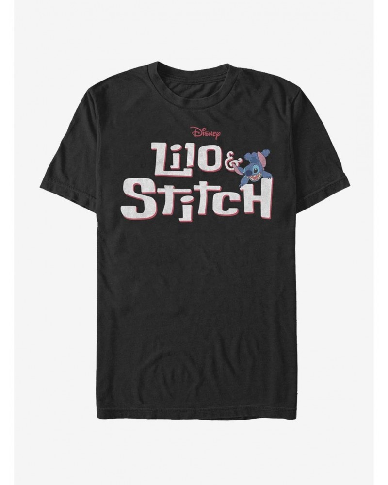 Disney Lilo & Stitch Stitch With Logo T-Shirt $10.52 T-Shirts