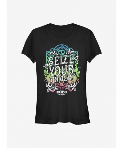 Disney Pixar Coco Seize Your Moment Girls T-Shirt $8.72 T-Shirts