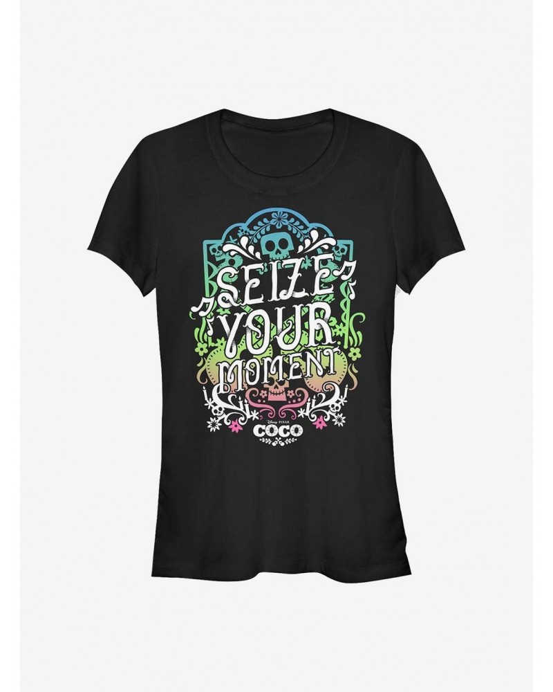 Disney Pixar Coco Seize Your Moment Girls T-Shirt $8.72 T-Shirts