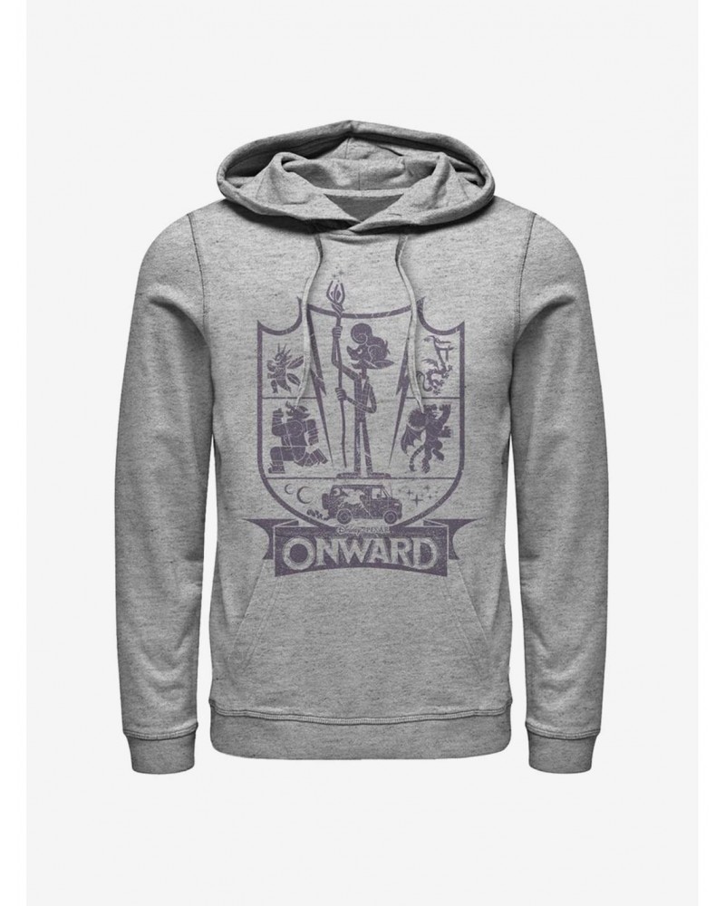 Disney Pixar Onward Char Badge Hoodie $21.55 Hoodies