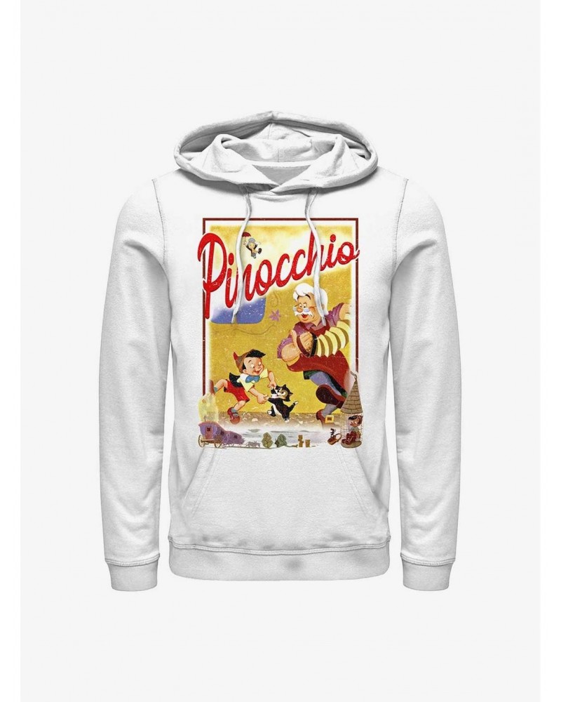 Disney Pinocchio Storybook Poster Hoodie $14.82 Hoodies