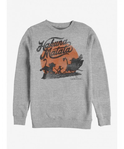 Disney The Lion King Hakuna Sun Crew Sweatshirt $18.45 Sweatshirts