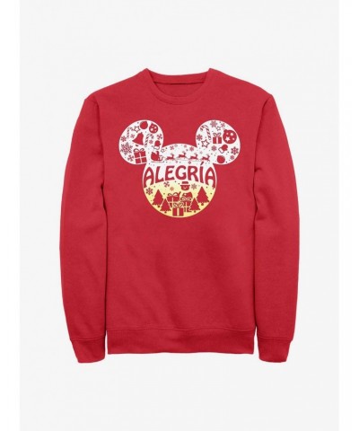 Disney Mickey Mouse Alegria Joy in Spanish Ears Sweatshirt $15.50 Sweatshirts